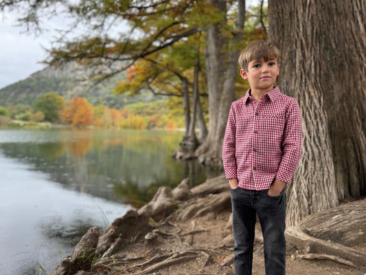 ATWOOD WOVEN SHIRT - RED PLAID