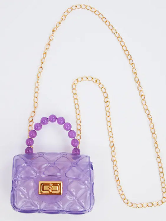 Pearl Handle Jelly Purse - Multiple colors