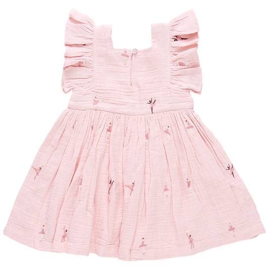 Girls Elsie Dress - Ballerina Embroidery