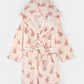 Ballet Slippers Print on Light Pink Plush Robe