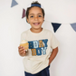 Birthday Boy Patch Short Sleeve T-Shirt - Natural