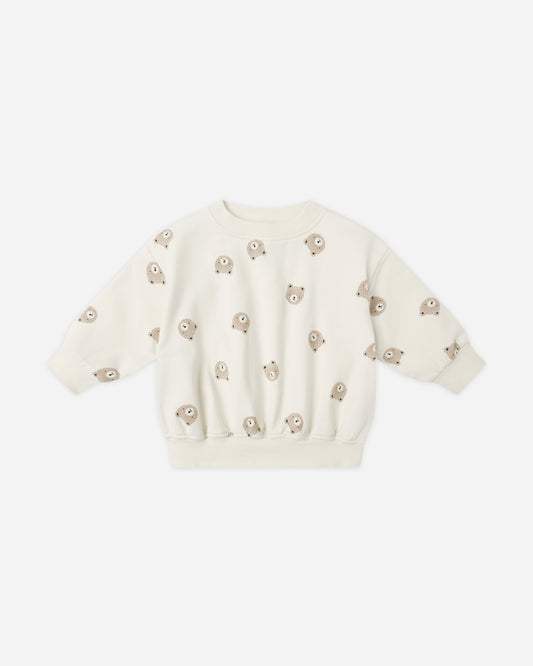 Relaxed Sweatshirt || Brown Bear