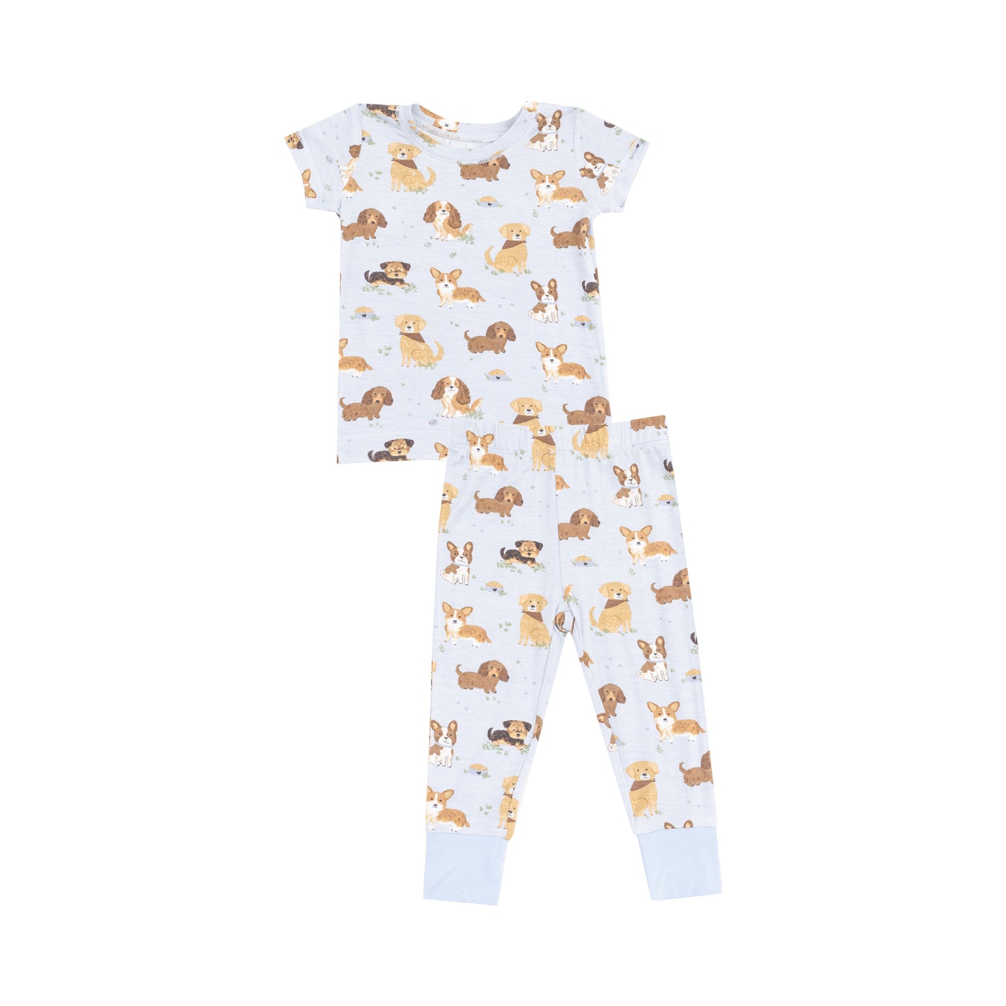 Best Friend Dogs Blue S/s Loungewear Set