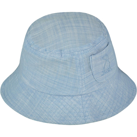 HEATHERED BLUE BUCKET HAT