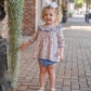 Layla Pink & Blue Floral Bloomer Set