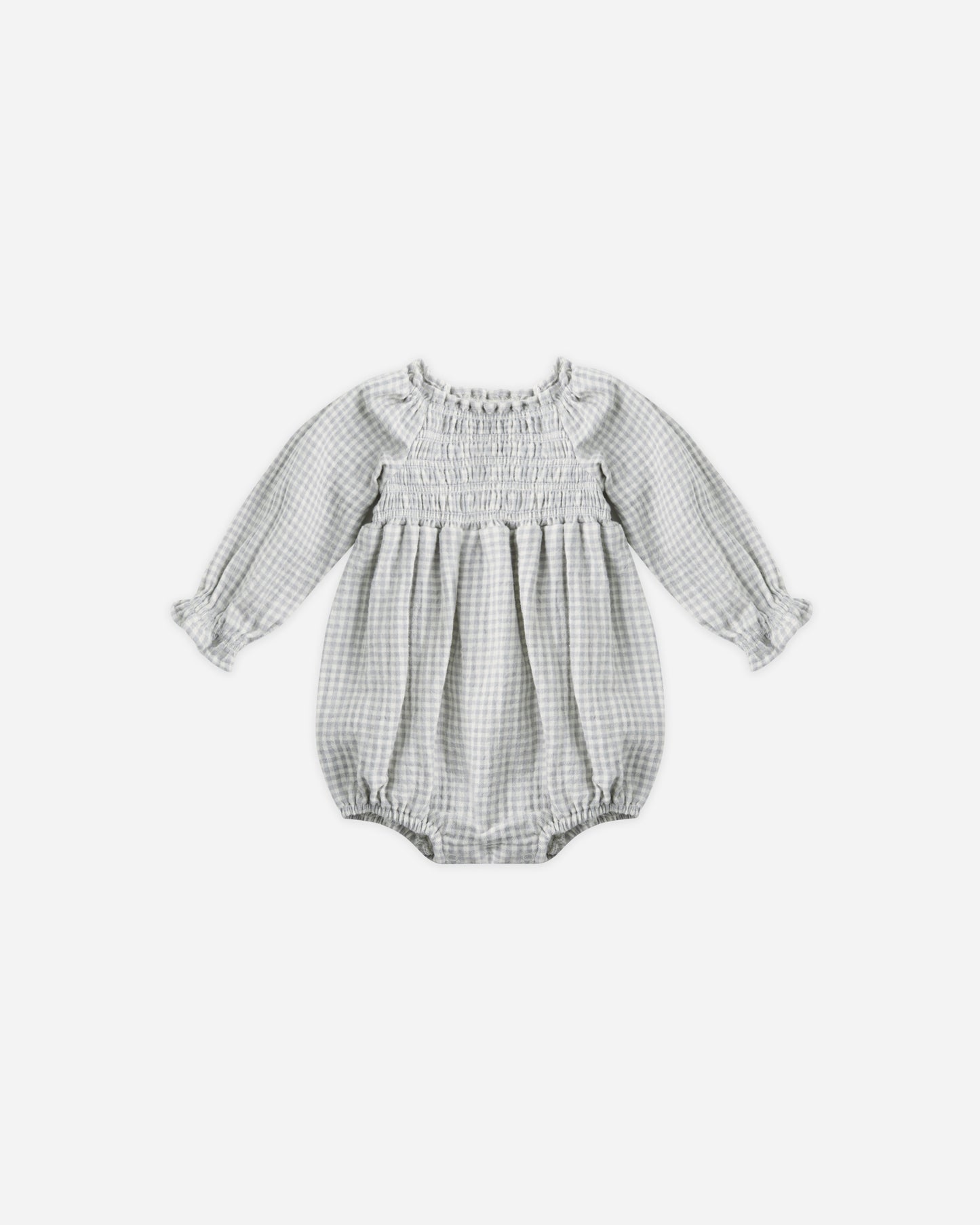 Eden Romper || Blue Gingham