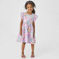 GIRLS ELSIE DRESS - LAVENDER WATERCOLOR BOWS
