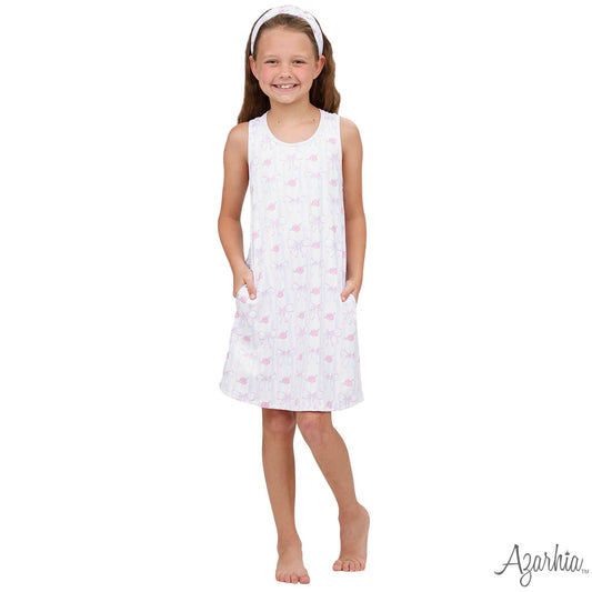 Izzy Tennis Dress & Shorts Water Color Bows