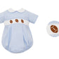FOOTBALL BOY´S - Blue gingham boy´s bubble