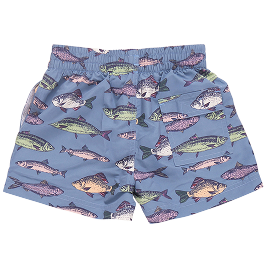 Boys Swim Trunk - Bluestone Multi Fishies