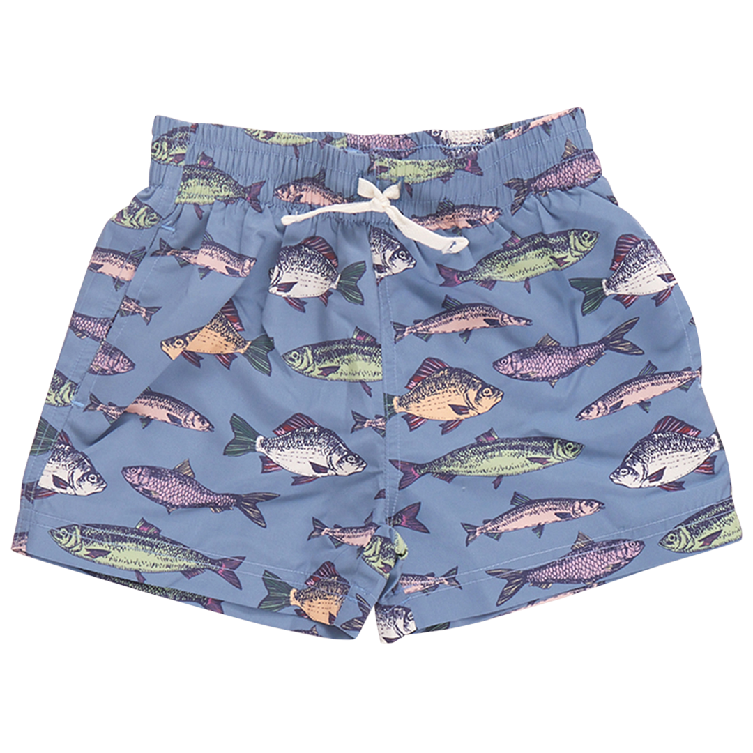 Boys Swim Trunk - Bluestone Multi Fishies