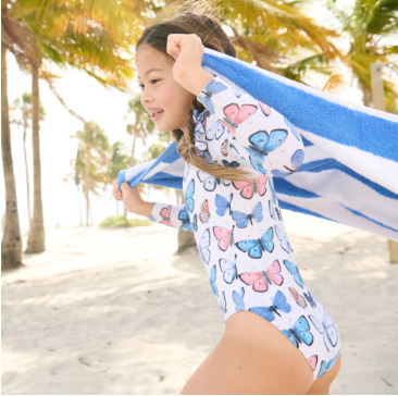 Girls Rachel Suit - Vintage Butterflies Spring