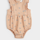 Butterfly Print on Ribbed Sirocco Bubble Romper