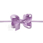 1/4" NYLON PANTYHOSE HEADBAND W/SIGNATURE GROSGRAIN BOW