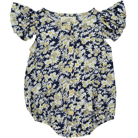 Cammie Bubble - Blue/Yellow Floral