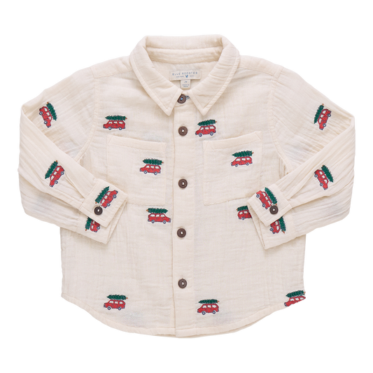 Boys Jack Shirt - Tree Farm Embroidery