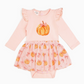 Coquette Pumpkin Long Sleeve Tutu Bodysuit