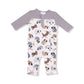 Cozy Pups - Romper W/ Contrast Sleeves