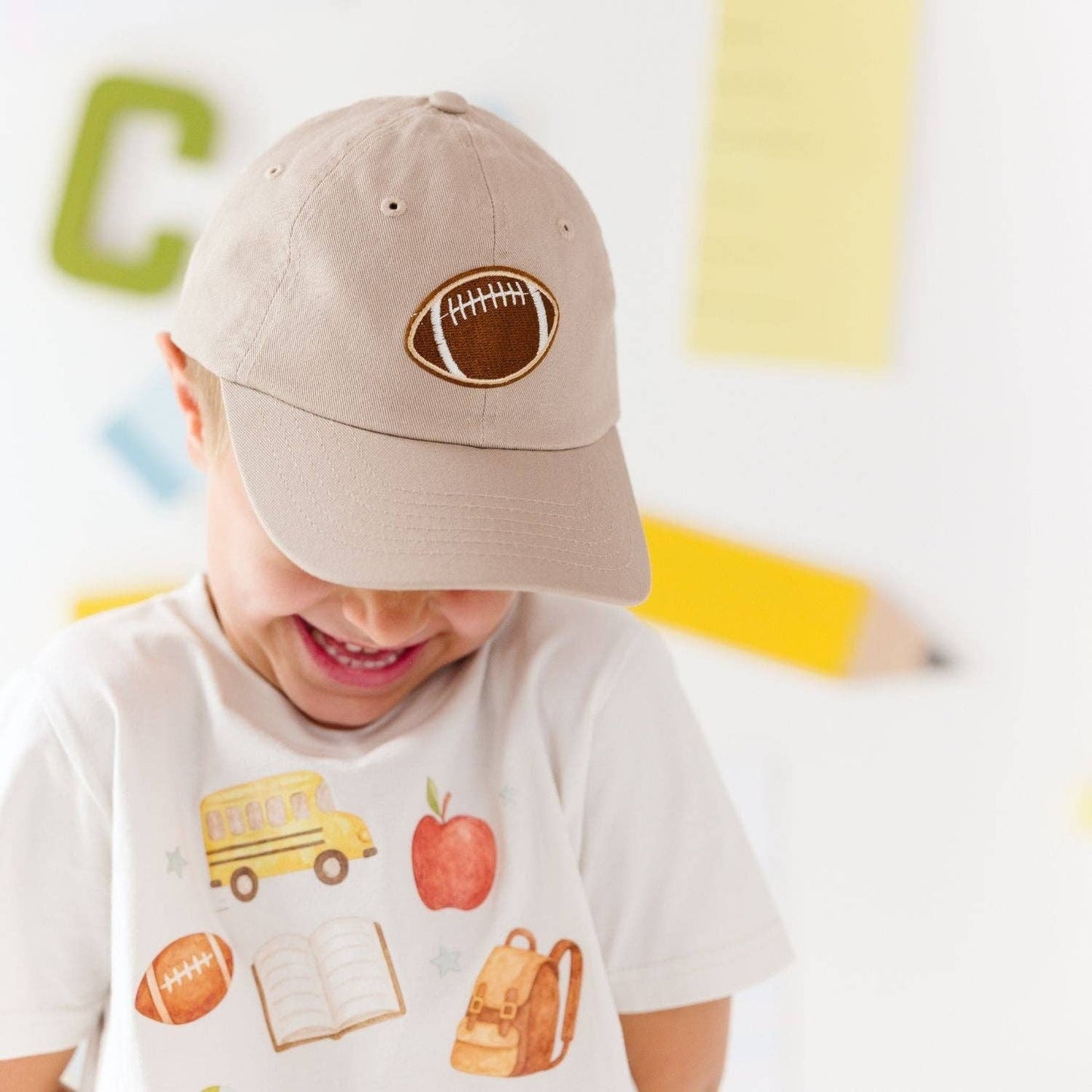 Football Patch Baseball Hat - Boys Accessories - Game Day