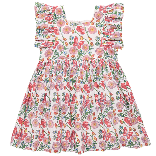 Girls Elsie Dress | Butterfly Vines