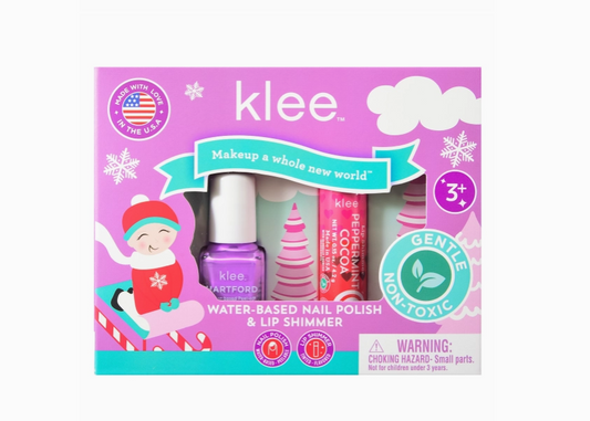 Elves' Sleds - Water-Based Nail Polish Lip Shimmer Set