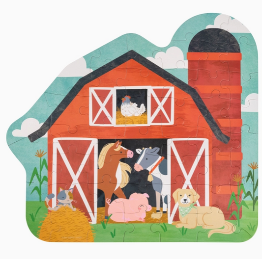 Shaped Jigsaw Puzzle - Farm