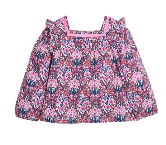 Adams Top - Foxcroft Winter Floral