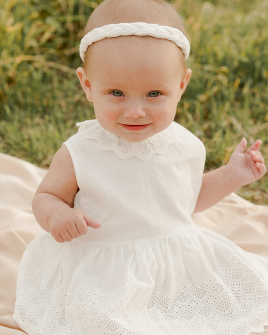 georgia romper || white