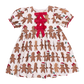 Girls Hermione Dress - Gingerbread Cookie