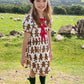 Girls Hermione Dress - Gingerbread Cookie