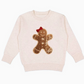 Gingerbread Sequin Patch Christmas Sweatshirt