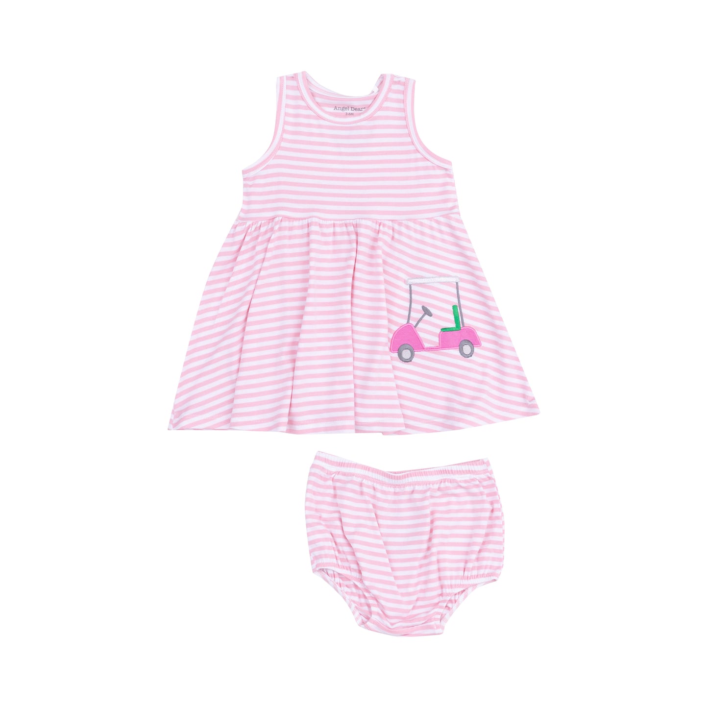 Golf Pink Mini Applique Tank Dress