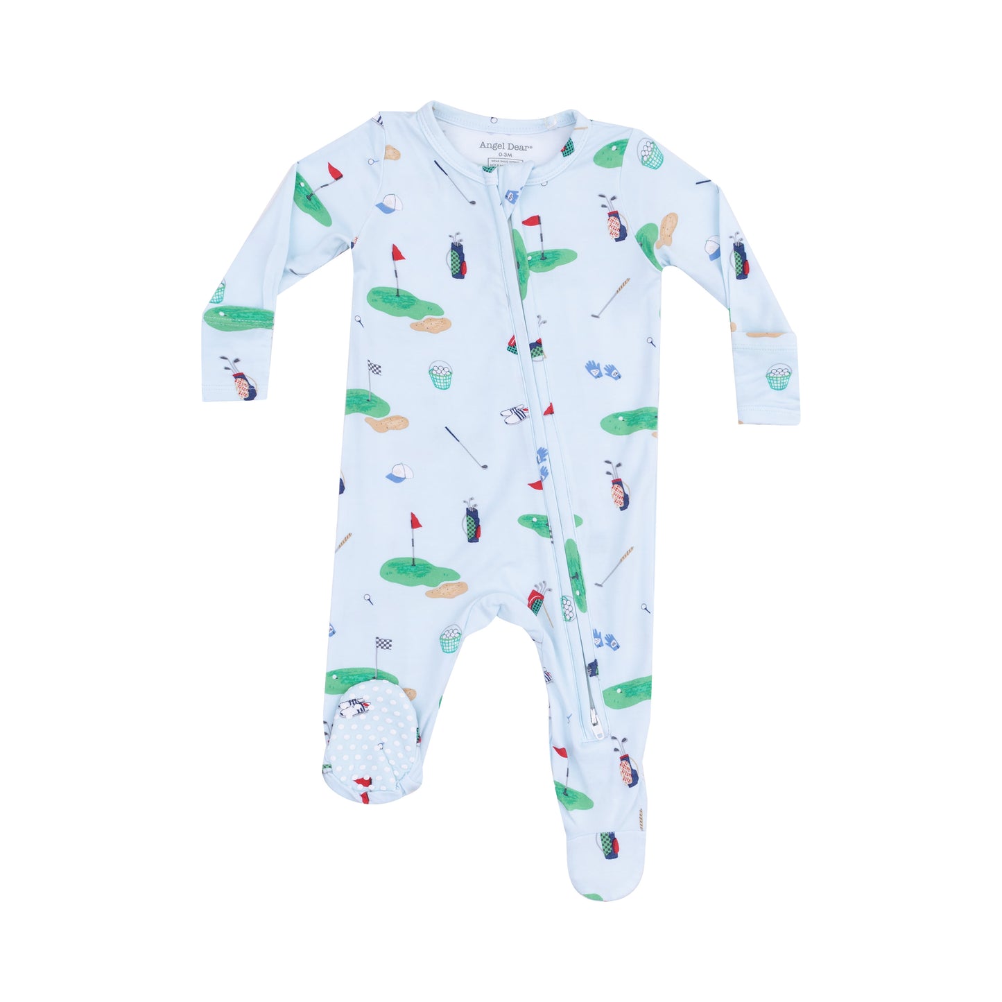 Golf Things Blue 2 Way Zipper Footie