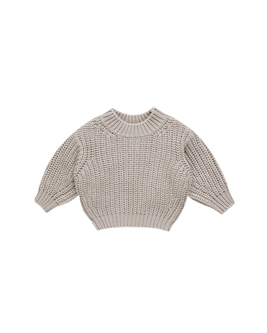 Chunky Knit Sweater || Fog