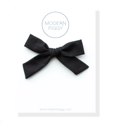Black | Hand-Tied Bow