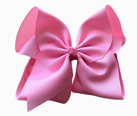 4 Inch Solid Grosgrain Bow - Multiple Color Choices