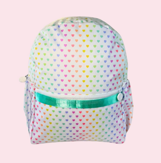 Sweetheart ~Glossy~ Medium Backpack w/ Pockets | Mint