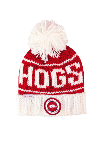 Officially Licensed Arkansas Razorbacks Bobble Hat