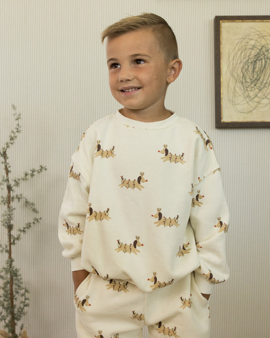 Relaxed Sweatshirt || Christmas Dogs