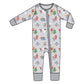 Holiday Penguins - 2 Way Zipper Romper