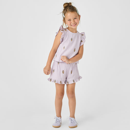 GIRLS ROEY 2-PIECE SET - LAVENDER SOFT SERVE