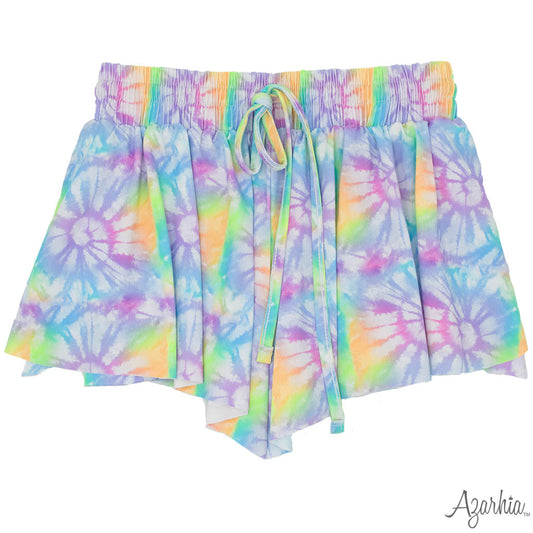 Lavender Burst Butterfly Flowy Short