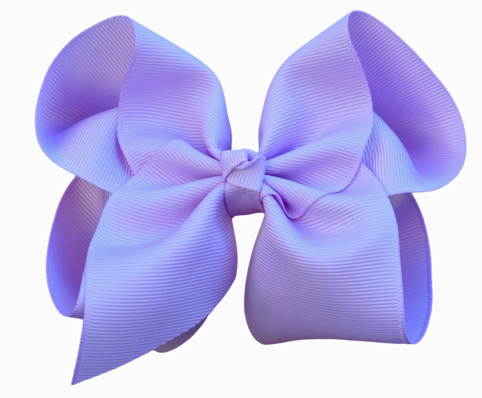 4 Inch Solid Grosgrain Bow - Multiple Color Choices