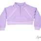 Cropped 1/4 Zip Sweatshirt - Lavender