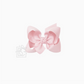 4.5" Signature Grosgrain Bow On Clip - Light Pink