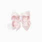 5.5" Signature Grosgrain Bow On Clip - Lt Pink