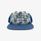 floating flat brim snapback || mallard sky