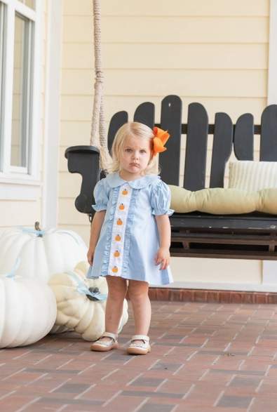 Marley Blue Pumpkins Bloomer Set