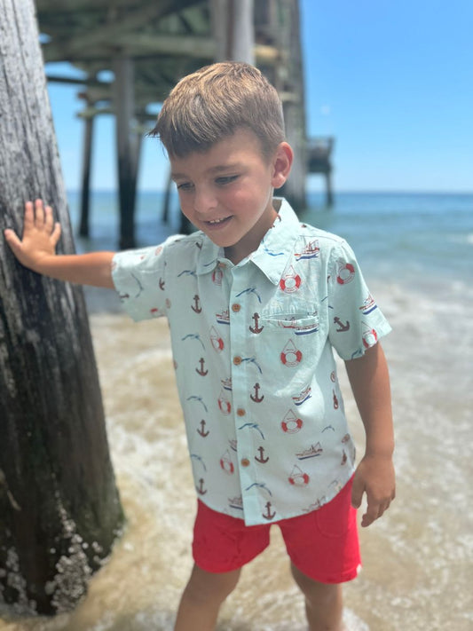 MAUI Printed Shirts Nautical