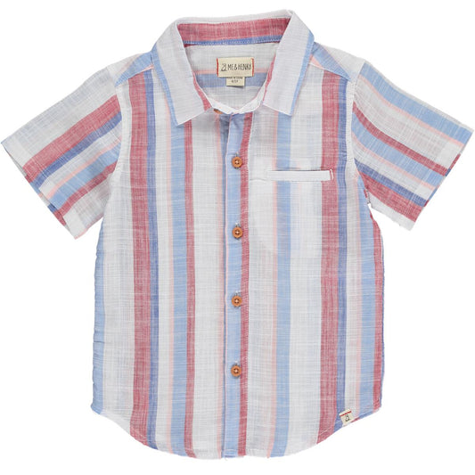 Maui Striped Shirt - Red/White/Blue